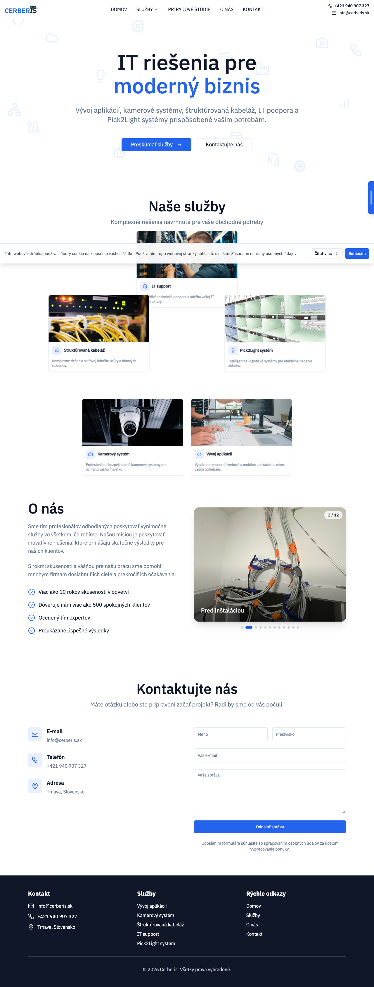 cerberis.sk — IT riešenia pre moderný biznis